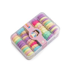 Gumičky do vlasů v boxu, barva 1 mix