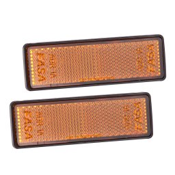 DEMA Odrazka oranžová samolepící 95x38 mm, 2 ks 69097D