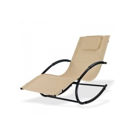 DEMA Relaxační houpací lehátko Swing, natur 94085D