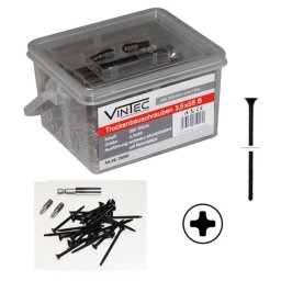 Vintec Šrouby do sádrokartonu 3,5x55 B, 350 ks 75050V