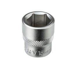 DEMA Nástrčný klíč / ořech krátký 18 mm 3/8" 22923D