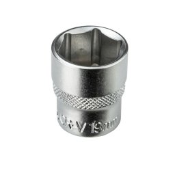 DEMA Nástrčný klíč / ořech krátký 19 mm 3/8" 22924D