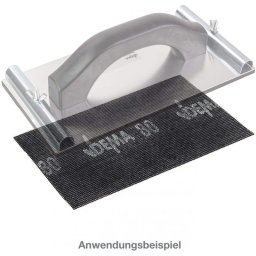 DEMA Brusná mřížka na sádrokarton K80, 115 x 280 mm, 10 ks 22721D