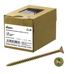 DEMA Šrouby do dřevotřísky částečný závit 4x50/30 T15, 1 kg 35107D