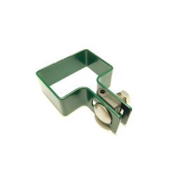 RETIC Koncová příchytka panelu na sloupek ZN+PVC 60x40x4 mm, zelená 6040K6005