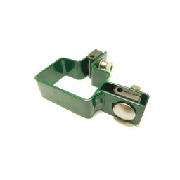 RETIC Rohová příchytka panelu na sloupek ZN+PVC 60x40x4 mm, zelená 6040R6005