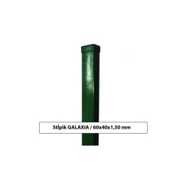 RETIC Plotový sloupek GALAXIA ZN+PVC 60x40x1,5x1800, zelený GZ180OR