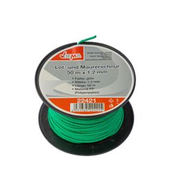 DEMA Zednická šňůra PP 1,2 mm / 50 m, zelená 22421D