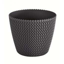 Prosperplast Kulatý květináč SPLOFY 15,7 cm antracit DSP160S433