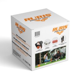 RURIS Sada pomůcek ke křovinořezu (multifunkční sluchátka se štítem, brýle, ochrana nohou, žací lanka) 23345419