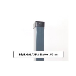 RETIC Plotový sloupek GALAXIA ZN+PVC 60x40x1,5x1600, antracitový GA160OR