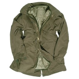 Bunda US M65 FISHTAIL s vložkou ZELENÁ vel. L