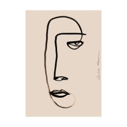 Paper Collective designové moderní obrazy Serious Dreamer (70 x 100 cm)