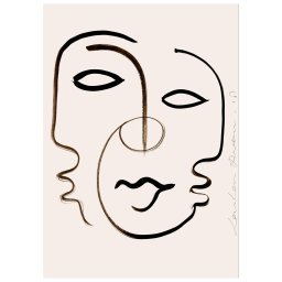 Paper Collective designové moderní obrazy We Are One (120 x 168 cm)