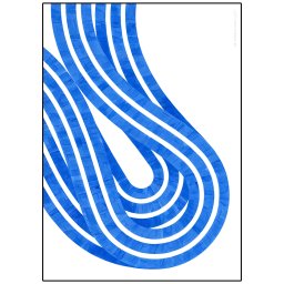 Paper Collective designové moderní obrazy Entropy Blue 02 (120 x 168 cm)