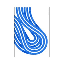 Paper Collective designové moderní obrazy Entropy Blue 02 (50 x 70 cm)