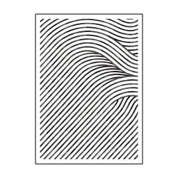 Paper Collective designové moderní obrazy Quantum of Fields 02 (70 x 100 cm)