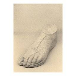 Paper Collective designové moderní obrazy The Foot (100 x 140 cm)