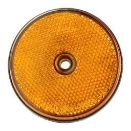 DEMA Kulatá odrazka 70 mm šroubovací, žlutá 69095D