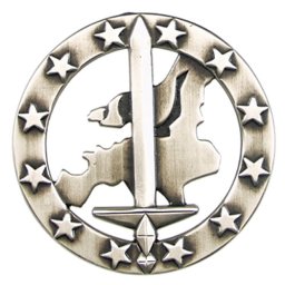 Bundeswehr odznak BW na baret EUROCORPS kovový