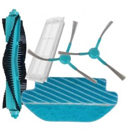 5ks HEPA filtr, kartáč, kartáčky a mop pro CECOTEC Conga, Viomi V2,V3, Xiaomi Mop-Pro, Eta 2228 Navaggio