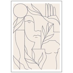 Paper Collective designové moderní obrazy Eden (120 x 168 cm)