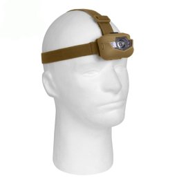 ROTHCO svítilna čelová 3W CREE 90lm - 5x LED COYOTE