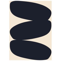 Paper Collective designové moderní obrazy Solid Shapes 01 (120 x 168 cm)