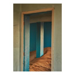 Paper Collective designové moderní obrazy Sand Village III (100 x 140 cm)