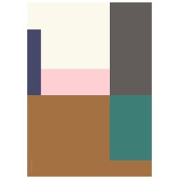 Paper Collective designové moderní obrazy Wrong Geometry 03 (120 x 168 cm)