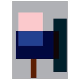 Paper Collective designové moderní obrazy Wrong Geometry 02 (120 x 168 cm)