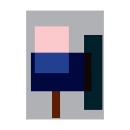 Paper Collective designové moderní obrazy Wrong Geometry 02 (70 x 100 cm)