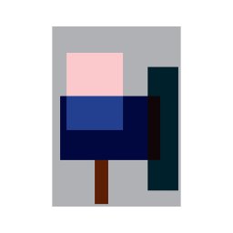 Paper Collective designové moderní obrazy Wrong Geometry 02 (50 x 70 cm)