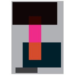 Paper Collective designové moderní obrazy Wrong Geometry 01 (120 x 168 cm)