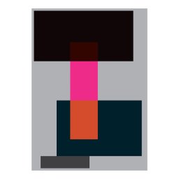 Paper Collective designové moderní obrazy Wrong Geometry 01 (100 x 140 cm)