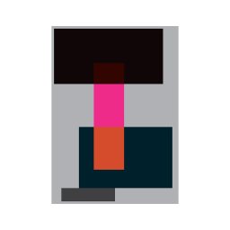 Paper Collective designové moderní obrazy Wrong Geometry 01 (50 x 70 cm)