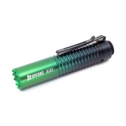 SPERAS svítilna E21 dobíjecí, kompaktní, 2000 lumenů, 322 metrů, IP68 ZELENÁ