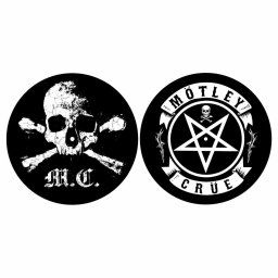 podložka na gramofon (set 2ks) Mötley Crüe - SKULL & PENTAGRAM - RAZAMATAZ - SM061