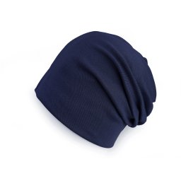 Bavlněná čepice / nákrčník unisex, barva 9 modrá tmavá čepice