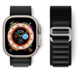 iMore Řemínek Alpský tah pro Apple Watch Series 6/5/4 a SE (40mm) - Černý / Šedý