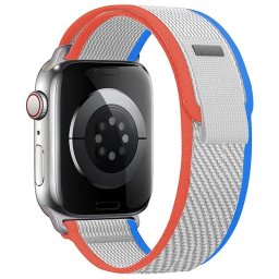 iMore Řemínek Trailový tah Apple Watch Series 3/2/1 (38mm) - šedá-červená-modrá