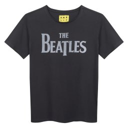 tričko dětské The Beatles - Logo - Charcoal - AMPLIFIED - ZAV866BEE