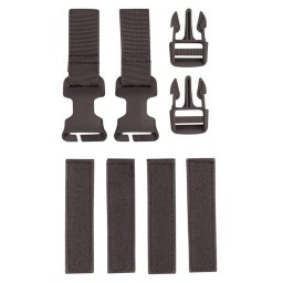 KOMBAT sada Buckle-Tek CONVERSION KIT přezky a popruhy ČERNÁ