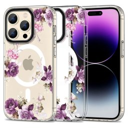 Pouzdro Tech-Protect Magmood MagSafe iPhone 15 Pro Max - Spring Floral