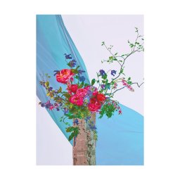 Paper Collective designové moderní obrazy Bloom 05 - Turquoise (70 x 100 cm)