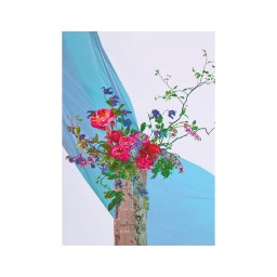 Paper Collective designové moderní obrazy Bloom 05 - Turquoise (50 x 70 cm)