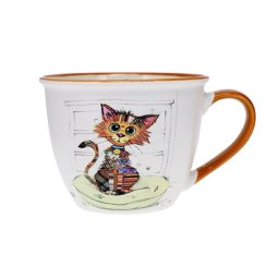 Hrnek BUG ART KOOKS 550ml Střapatá kočka