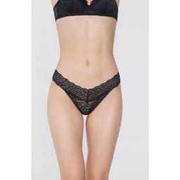 Tezenis Vykrojená Tanga z Recyklované Krajky Žena Cerná Größe S