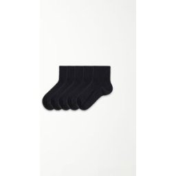 Tezenis 5 Párů Krátkých Dětských Ponožek z Lehké Bavlny Unisex Unisex Modrá Größe 34-36