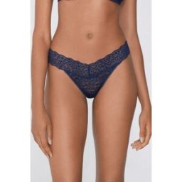 Tezenis Vykrojená Tanga z Recyklované Krajky Žena Modrá Größe L